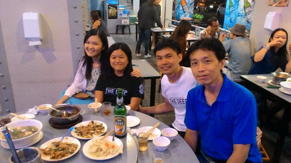 Dinner with our friends, Ruby and at Ximending Taipei