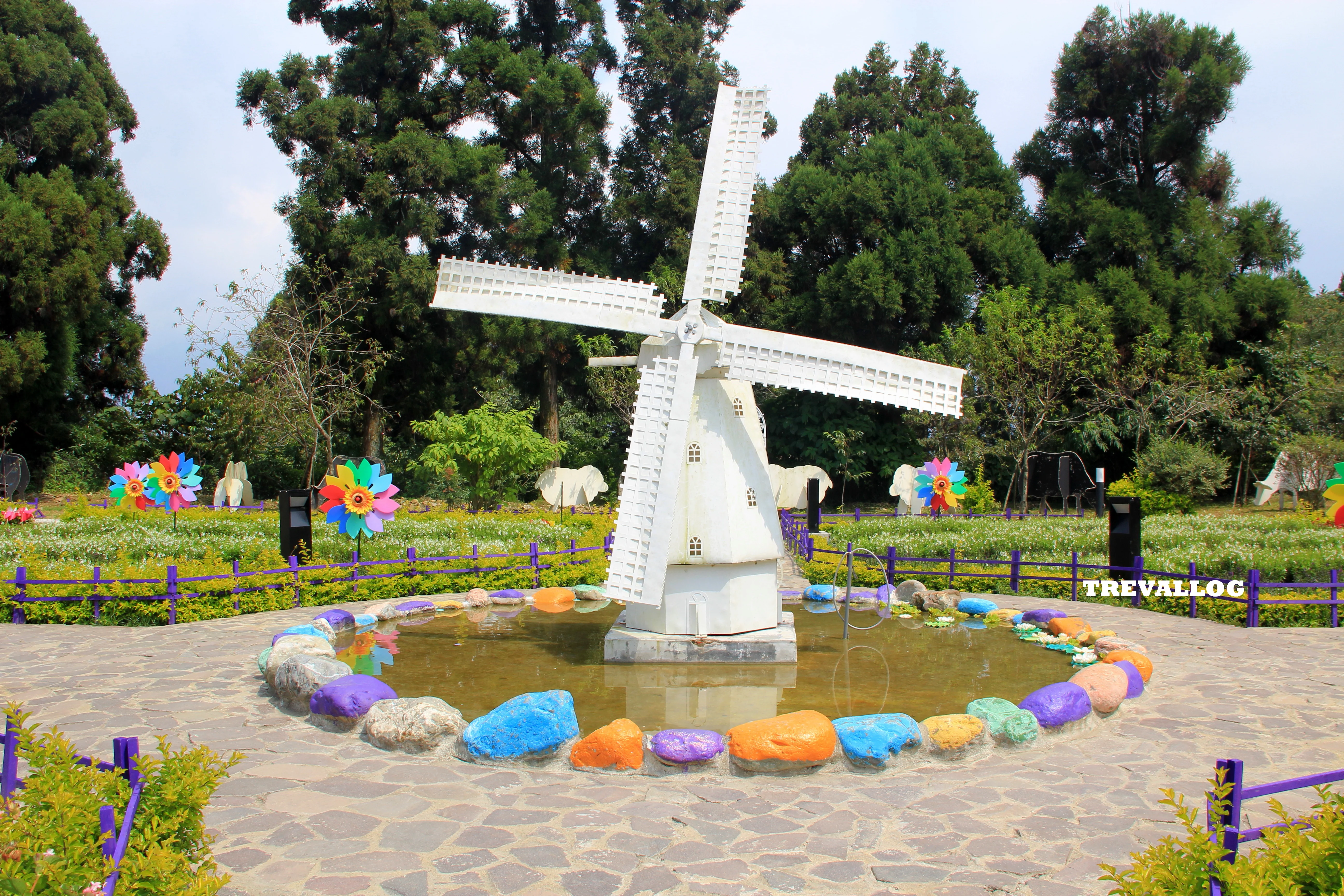 Little Windmill At Little Swiss Garden, Cingjing, Taiwan