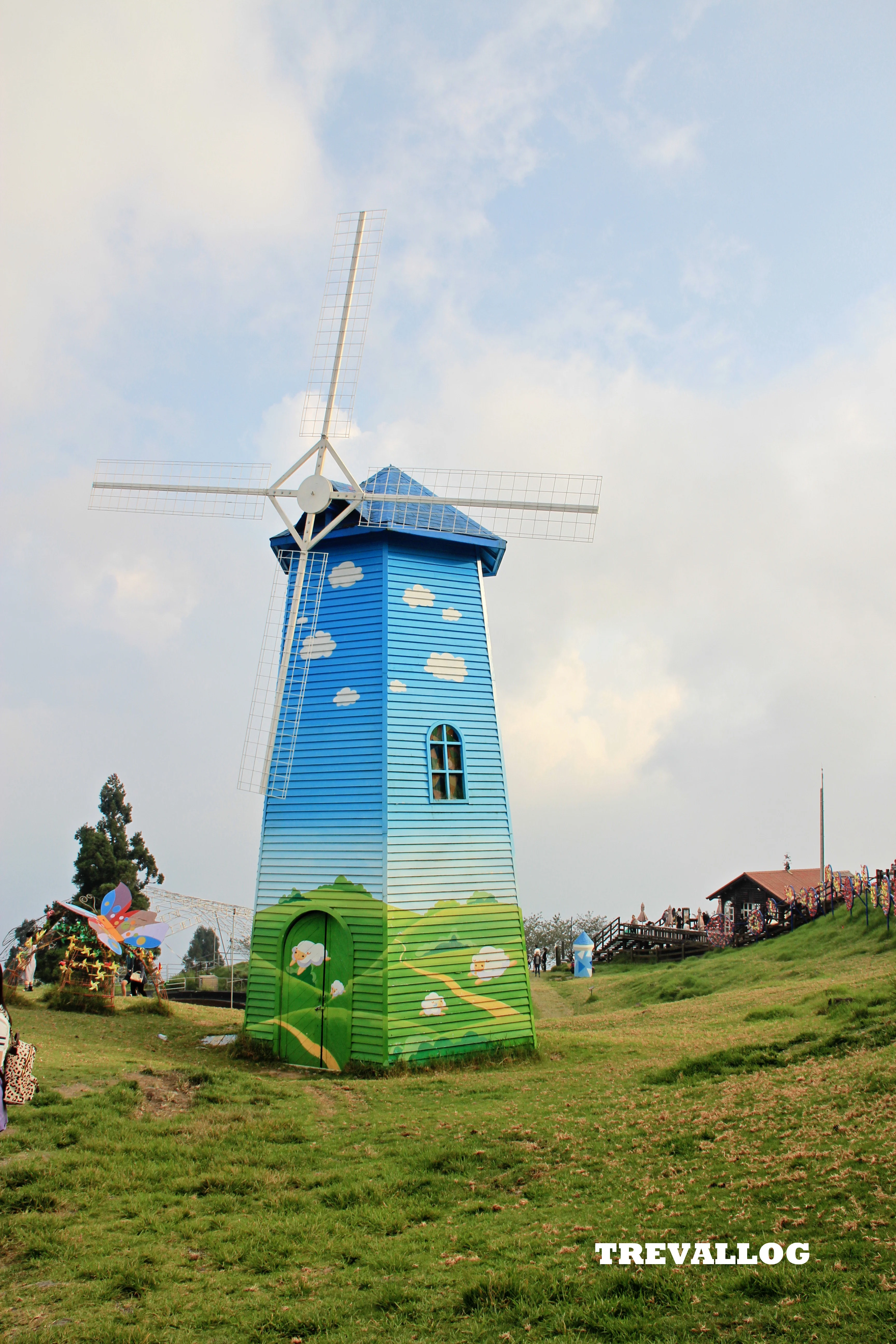 Windmill at Cingjing Farm, Taiwan
