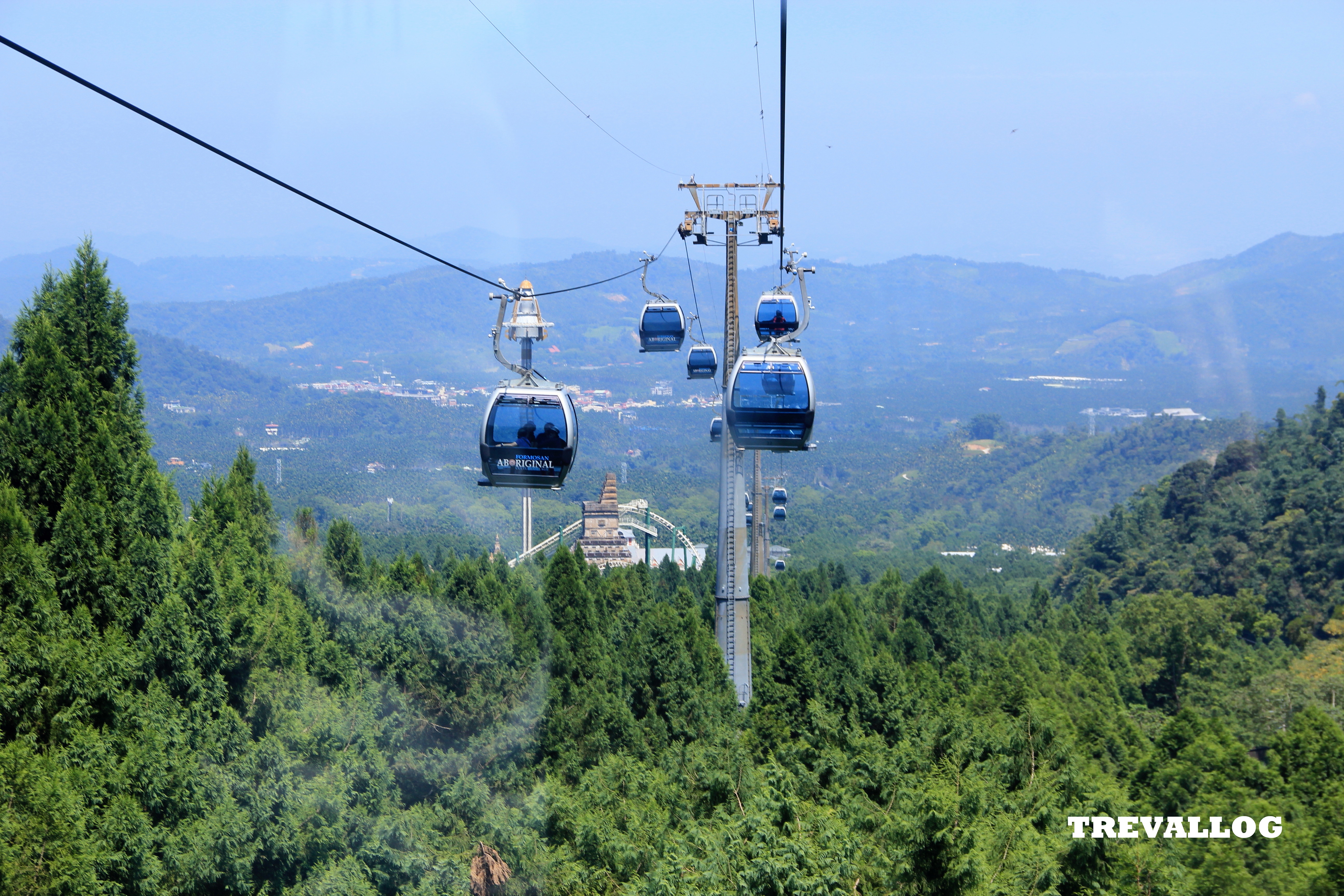 Skyline cable car of Formosan Aboriginal Culture Village, Ita Thao, Sun Moon Lake, Taiwan