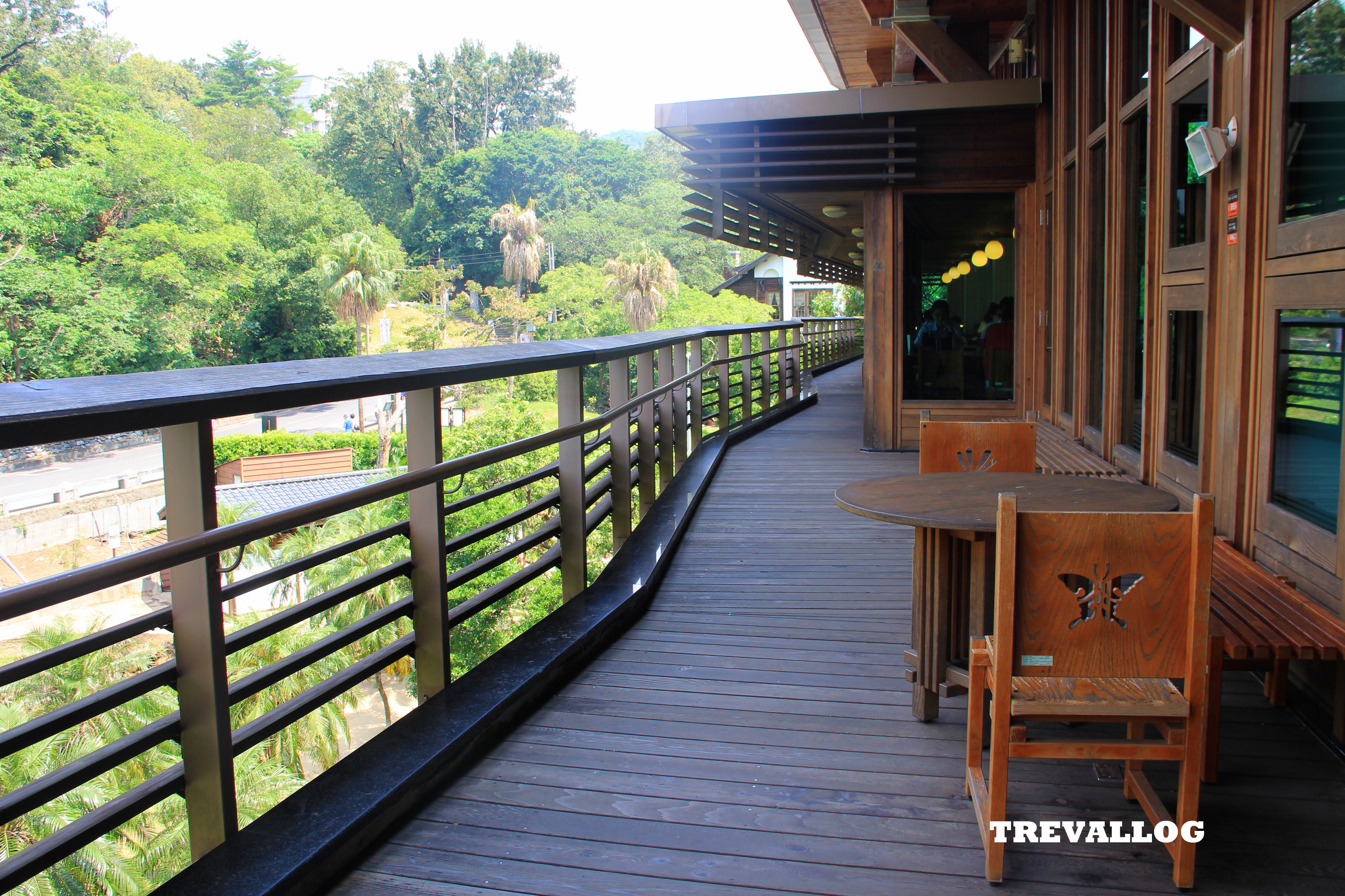 Outdoor seats for Taipei Public Library (Beitou Branch), Taiwan