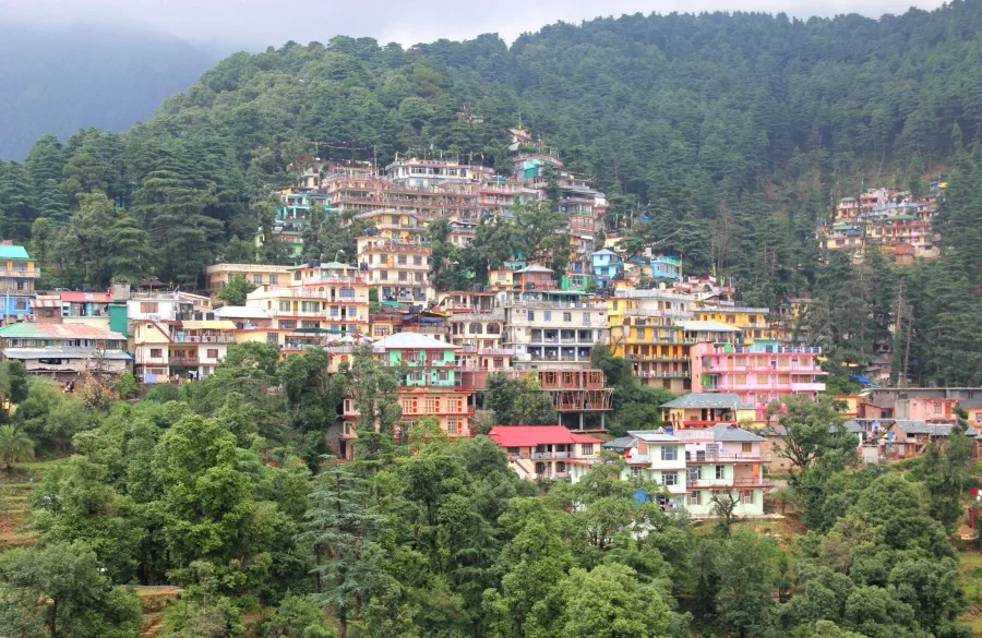 Colorful houses at McLeod Ganj, Dharamsala, India
