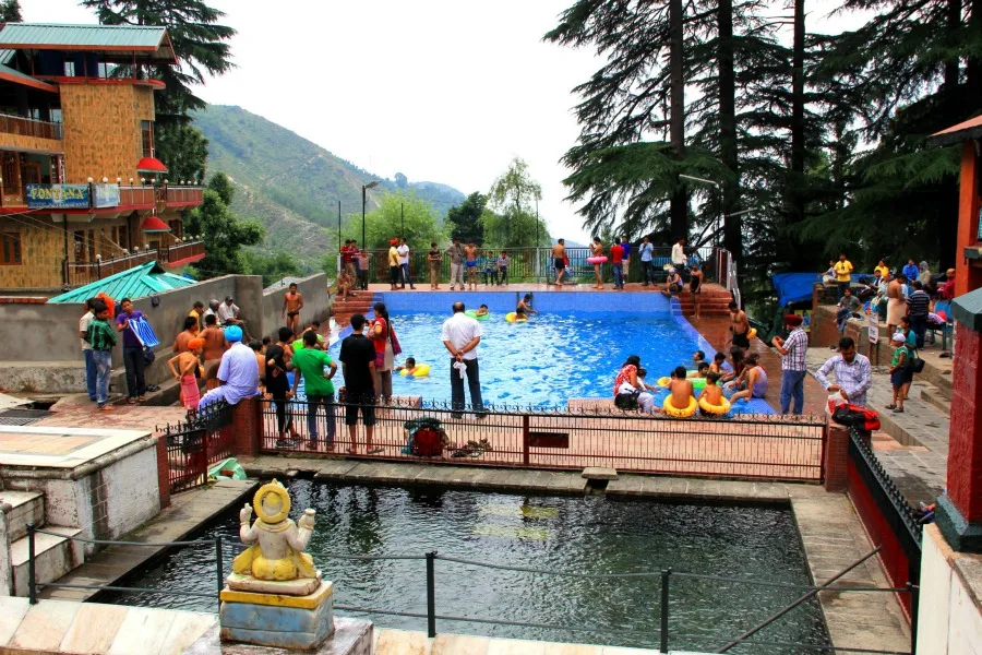 Public pool in Dharamkot, McLeod Ganj, Dharamsala, India