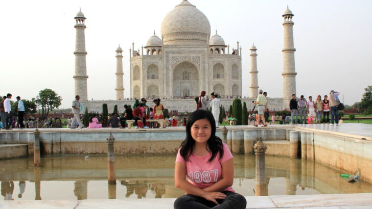 Me at Taj Mahal, Agra, India