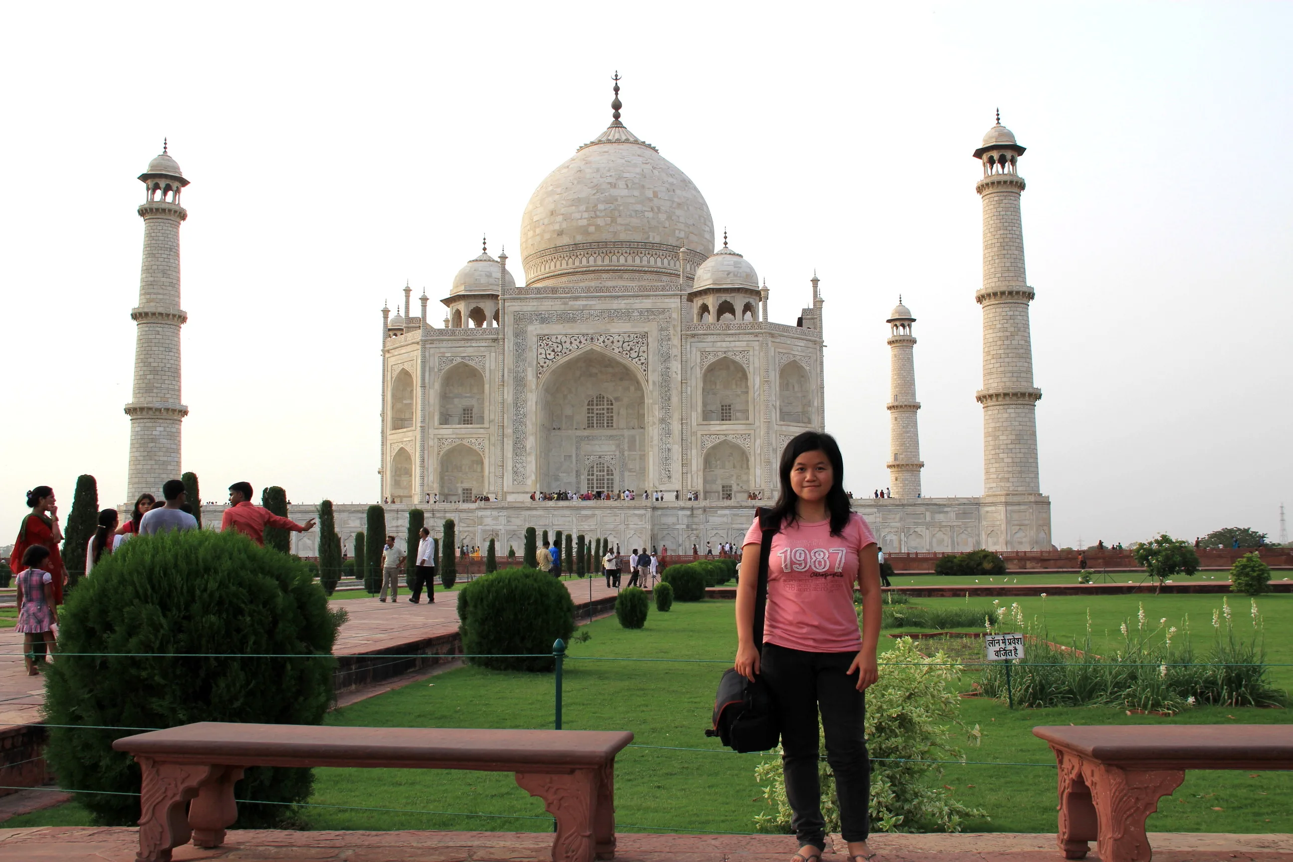 Me at Taj Mahal, Agra, India