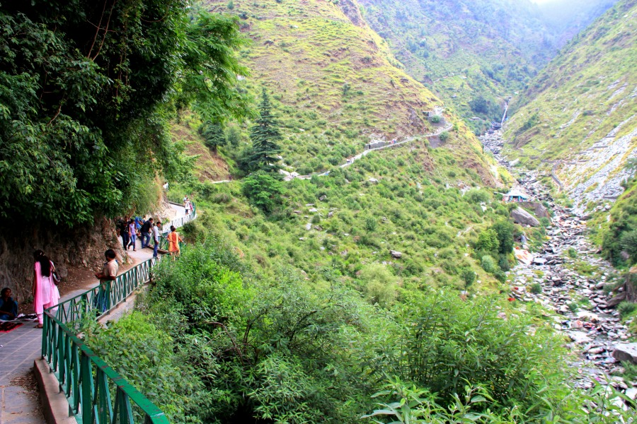 Bhagsu Waterfall in Dharamkot, McLeod Ganj, Dharamsala, India