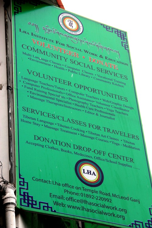 LHA Signboard at McLeod Ganj, Dharamsala, India