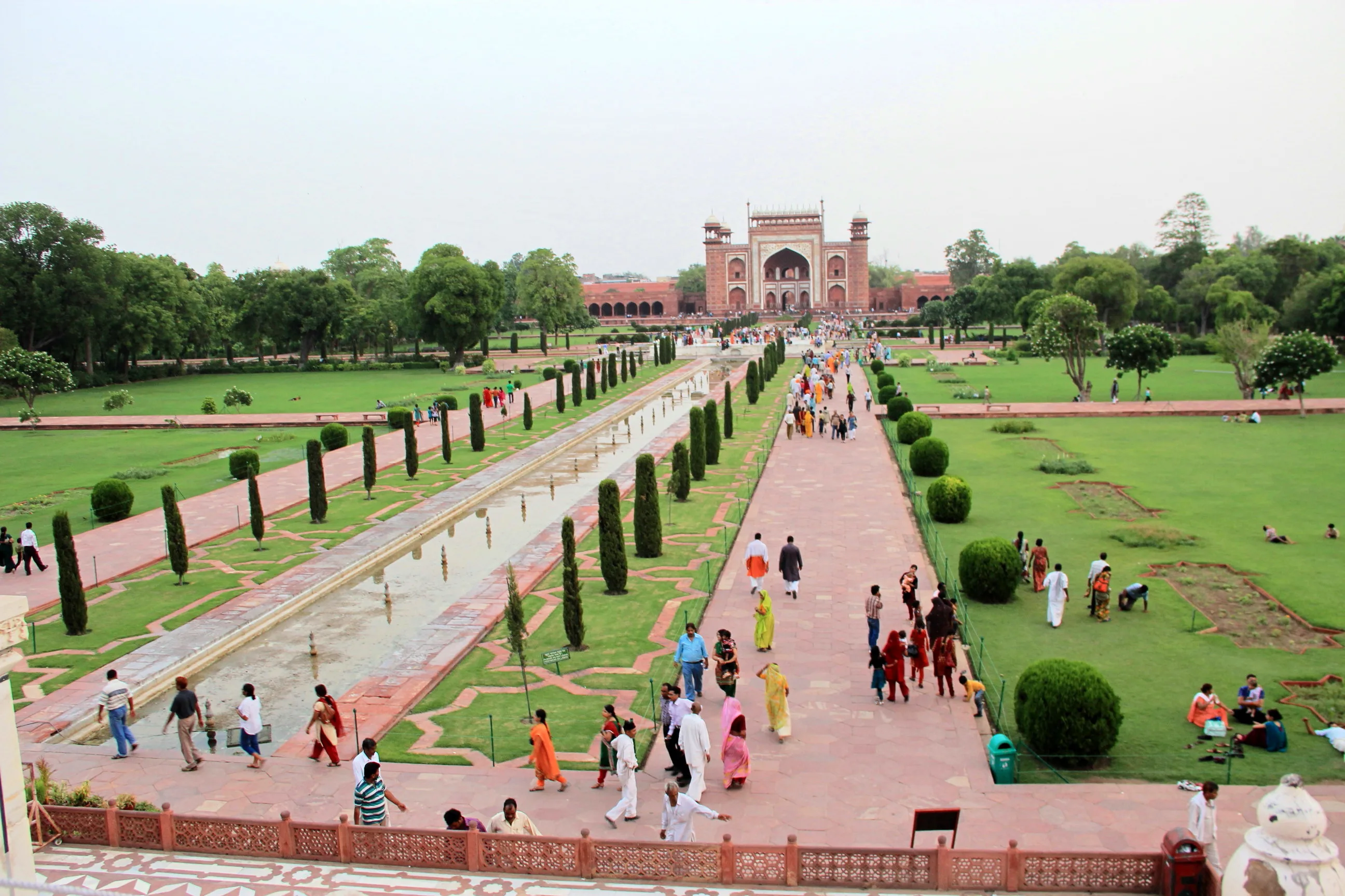 View of Garden from Taj Mahal, Agra, India