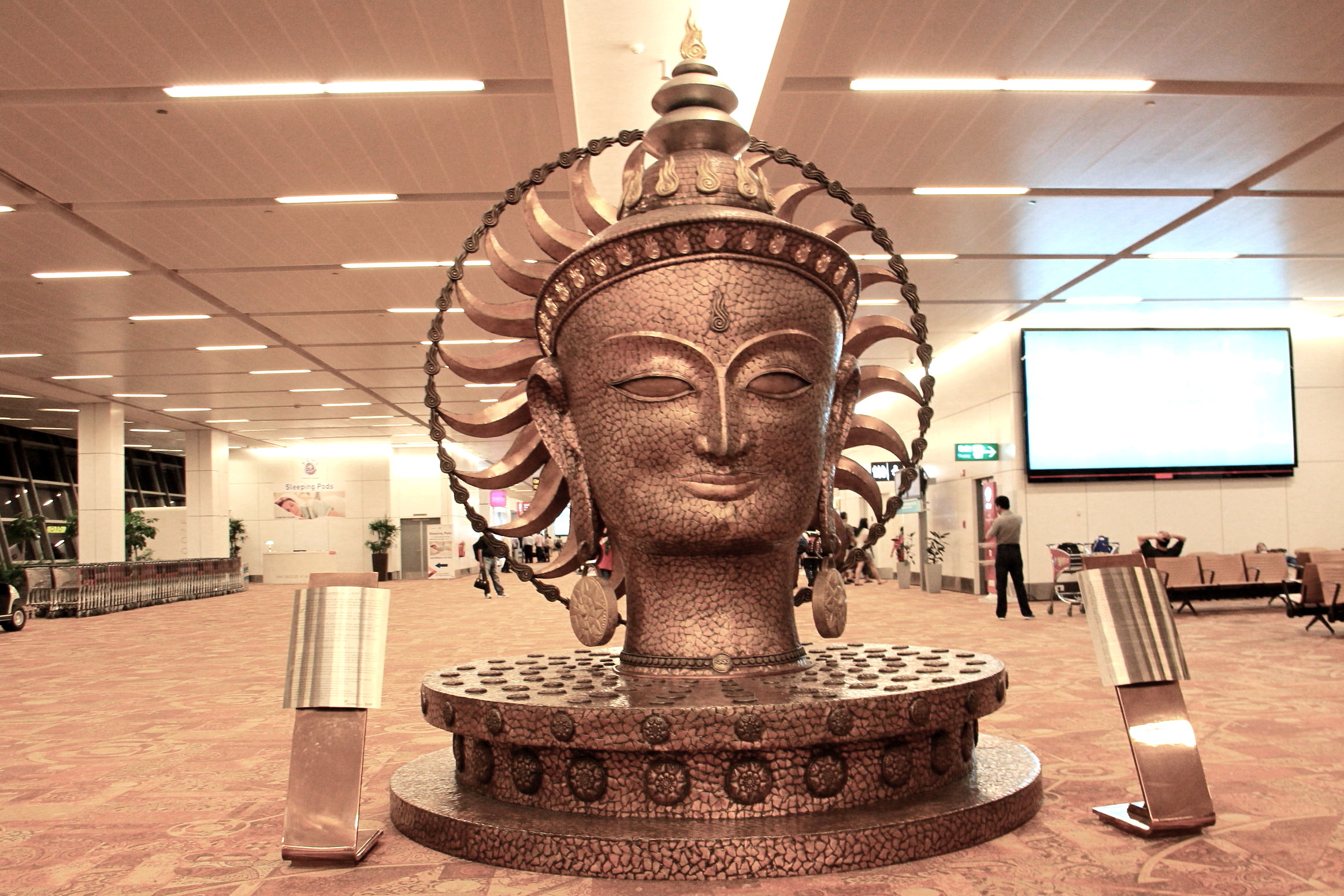 Buddha Statue in New Delhi Airport (Indira Gandhi Airport)