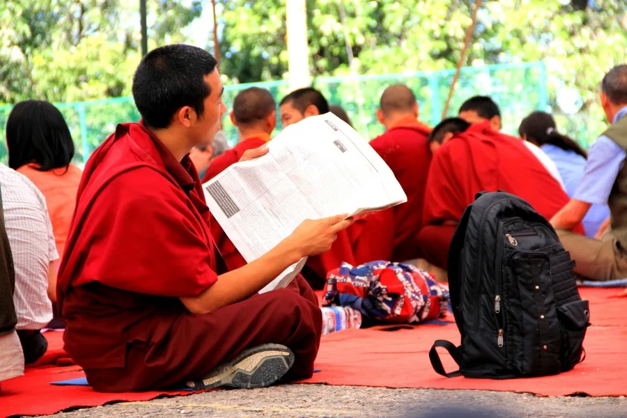 Dalai Lama Teaching at TCV - Tibetan Children's Village, Dharamsala