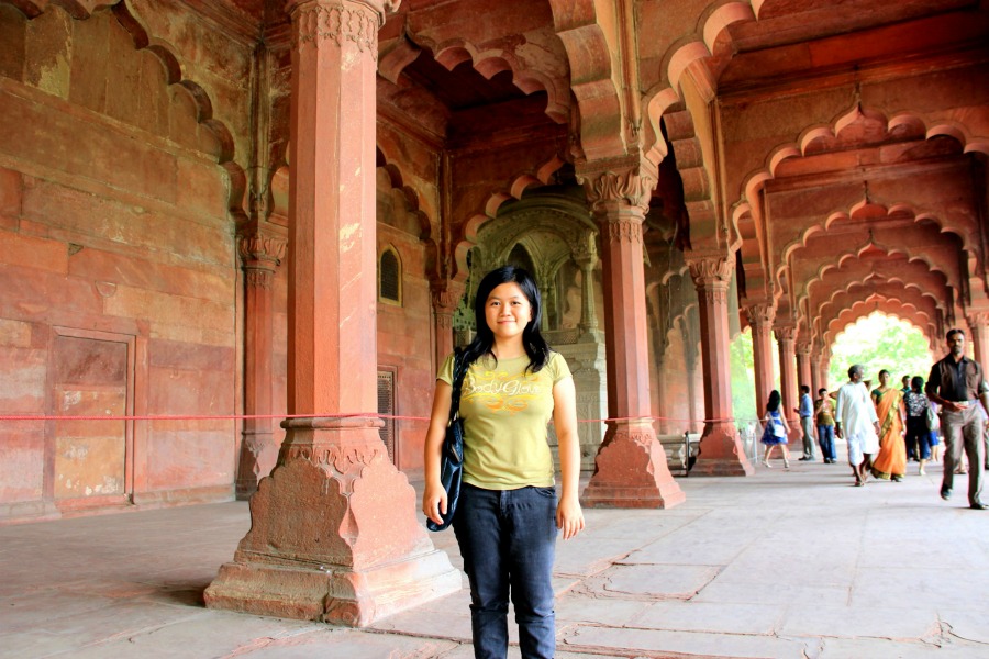 Inside Red Fort in New Delhi, India