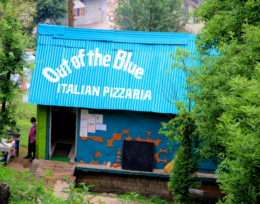 Out of the Blue Italian Pizzaria in Dharamkot, McLeod Ganj, Dharamsala, India