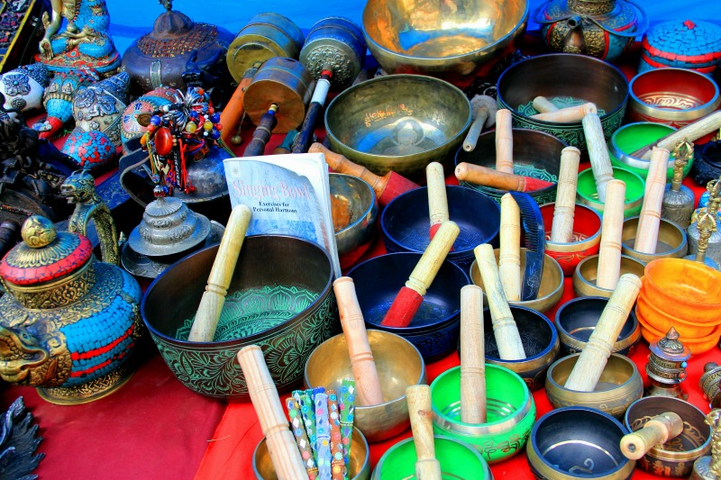 Prayer bowls at McLeod Ganj, Dharamsala, India