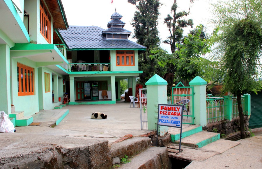 Family Pizzaria in Dharamkot, McLeod Ganj, Dharamsala, India