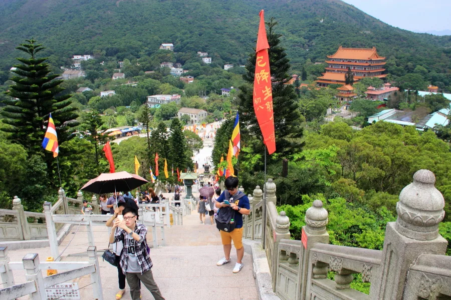Ngong Ping village, Tian Tian Buddha, the Big Buddha, Hong Kong