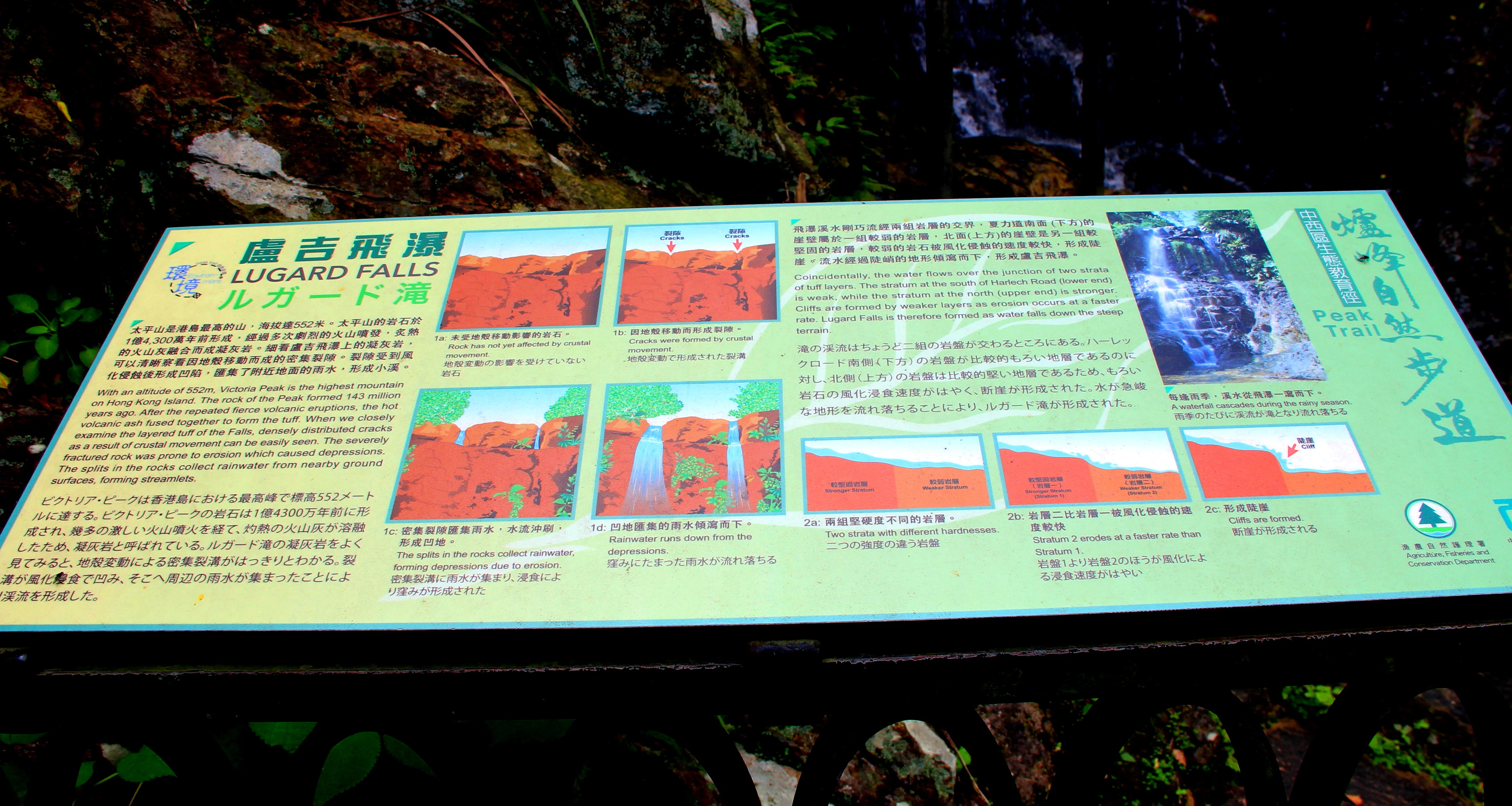 Lugard Falls at Peak Circle Walk, Hong Kong