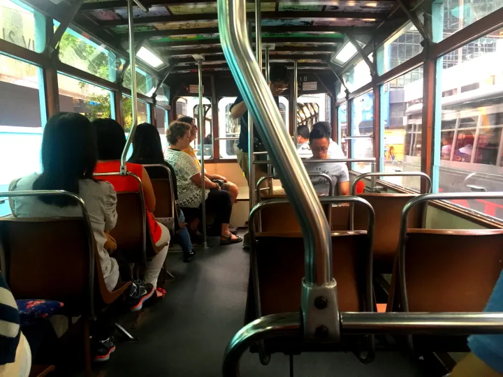 Inside of Tram, Hong Kong
