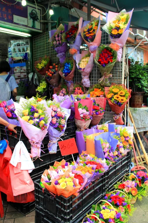 Bouquets, Flower Market, Hong Kong