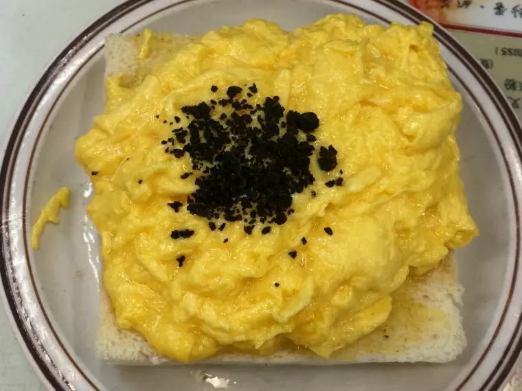 Capital Cafe, Scrambled egg with black truffle, Hong Kong