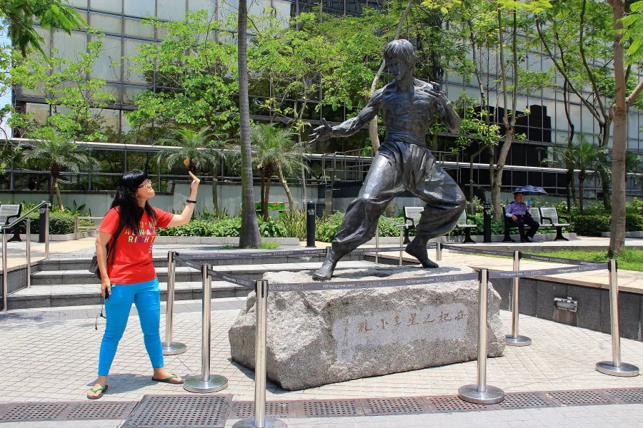 Bruce Lee at Garden of Stars, Victoria Harbour, Tsim Sha Tsui, Hong Kong