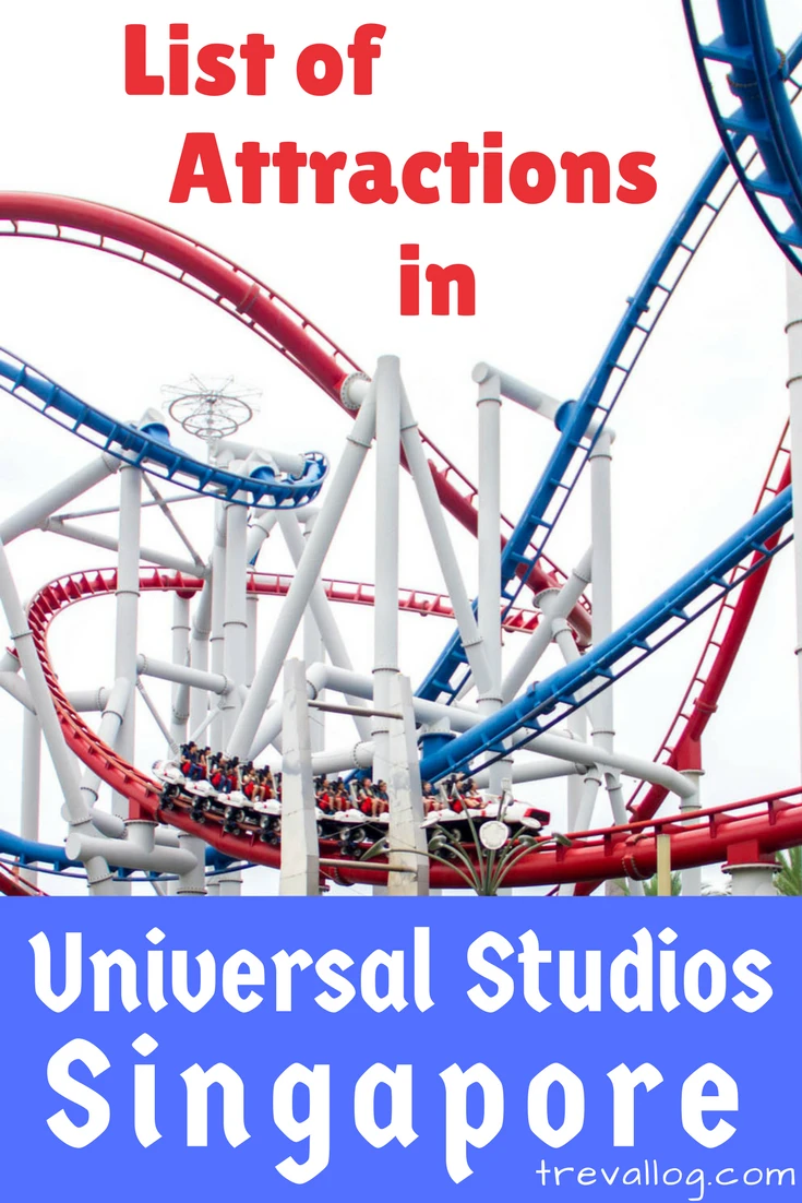 Attractions, rides, shows in Universal Studios Singapore