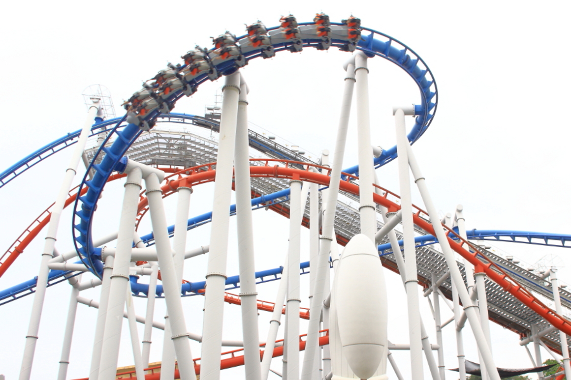 Photo of a Roller Coaster in Universal Studios at Singapore · Free Stock  Photo