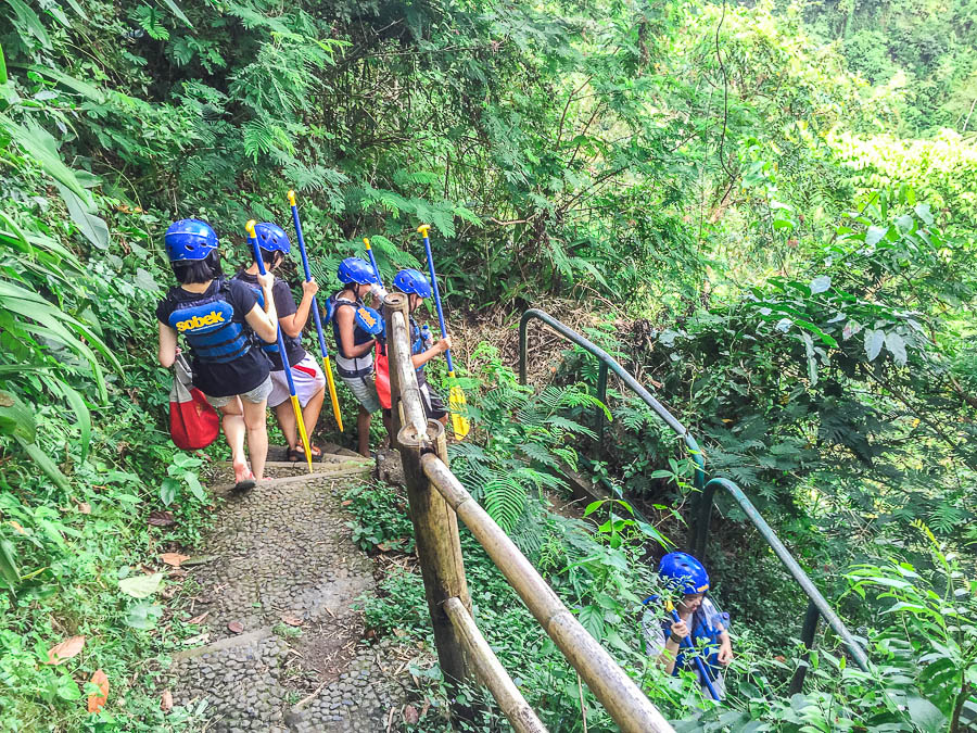 Descending - Sobek Rafting at Ayung River, Ubud, Bali