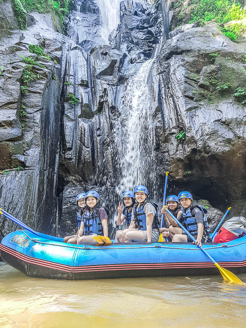 Waterfall - Sobek Rafting at Ayung River, Ubud, Bali