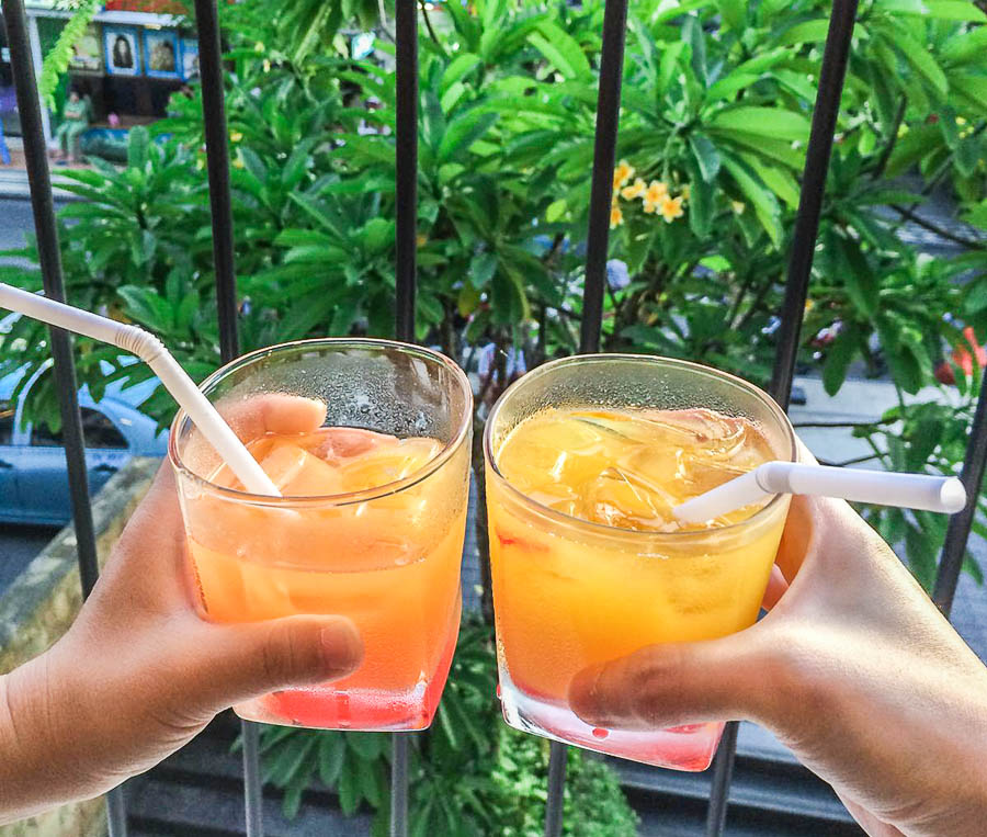 Welcome drink at The One Legian Hotel, Bali