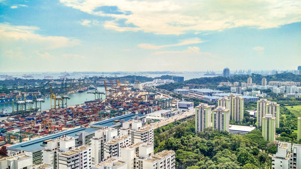 Singapore's Skyline View From The Pinnacle @ Duxton
