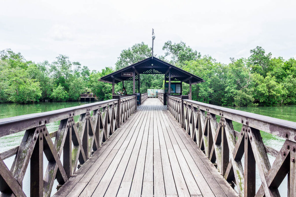 Main bridge, Migratory Bird Trail, Sungei Buloh Wetland Reserve, Kranji Countryside, Singapore