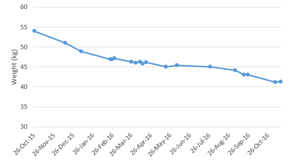 Weight loss chart, how i lost weight with slow carb diet