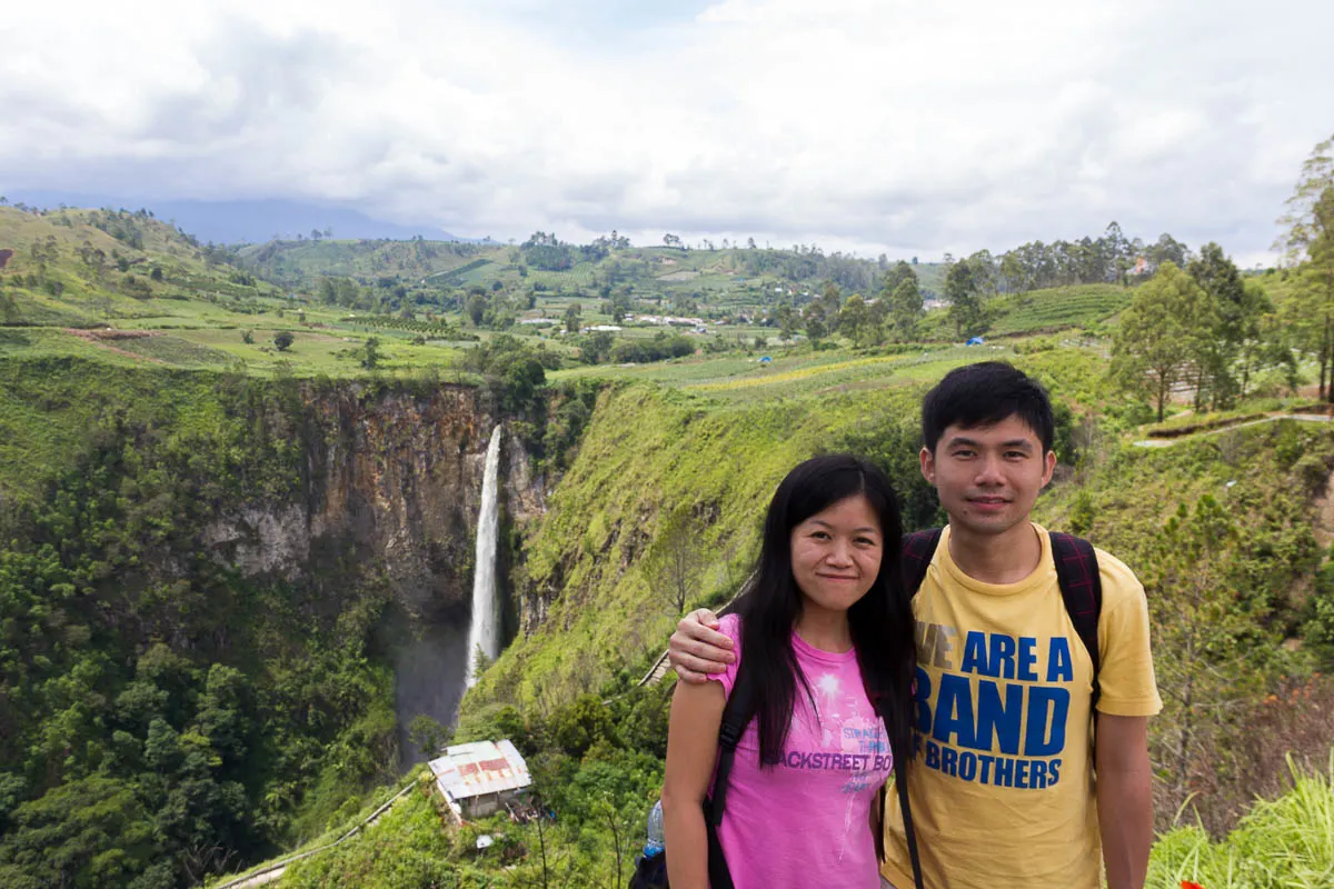 Sipiso-piso waterfall, Tongging, Lake Toba, North Sumatera