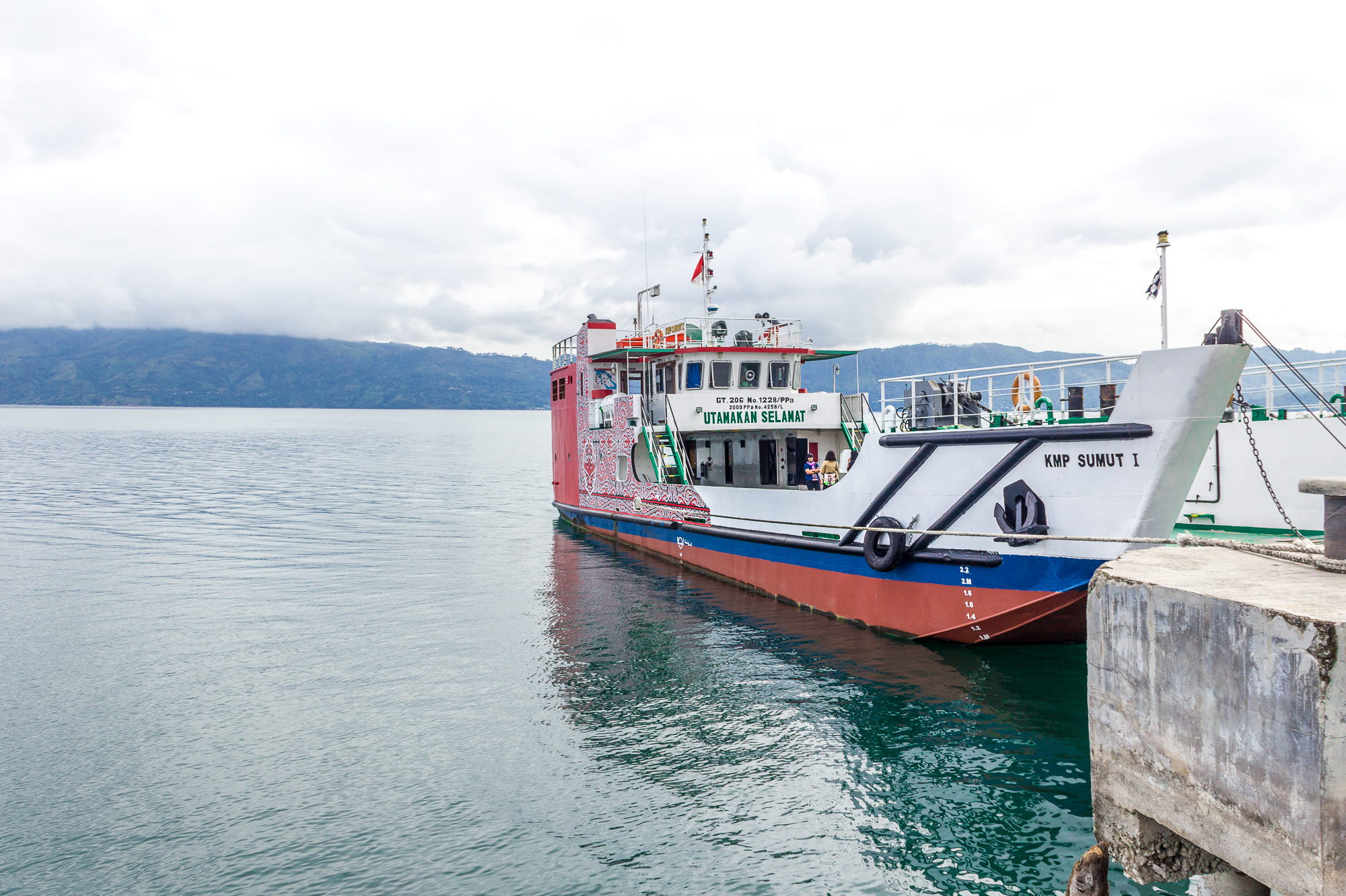 Samosir car Ferry, from Simanindo to Tigaras