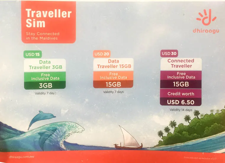 male airport, maldives sim card, maldives dhiraguu price