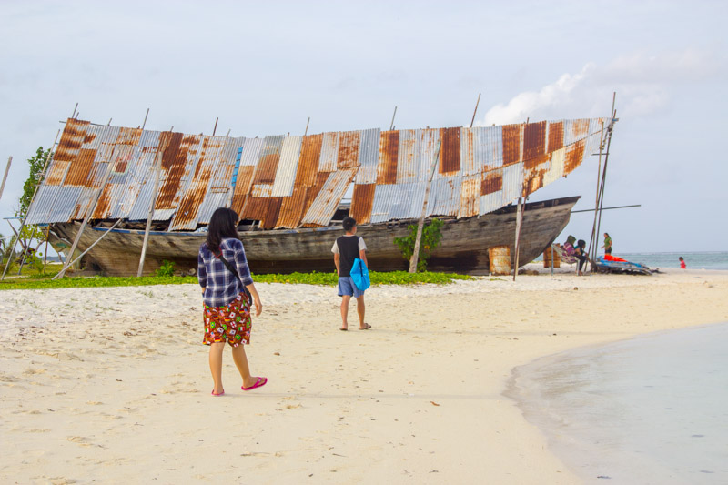 Beach at Maafushi Island Maldives 3