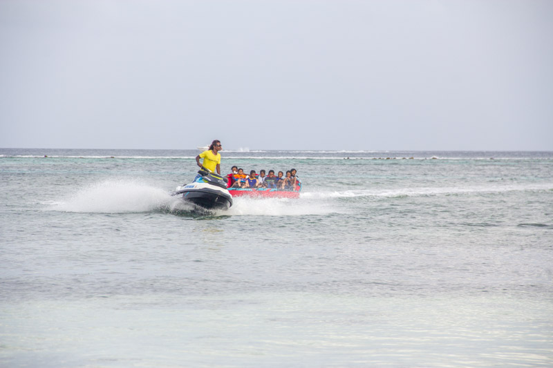 Beach at Maafushi Island Maldives