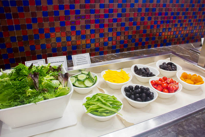 sats premier lounge changi terminal 2 - salad