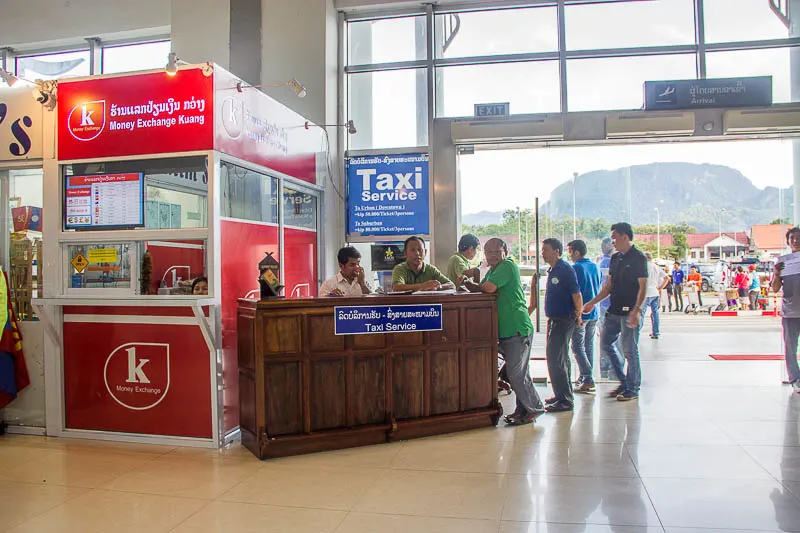 Luang Prabang International Airport - taxi counter