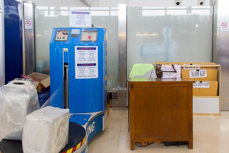 Luang Prabang International Airport - wrapping service