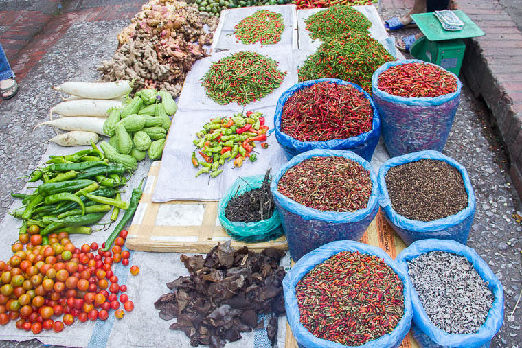 Luang Prabang Morning Market - produce