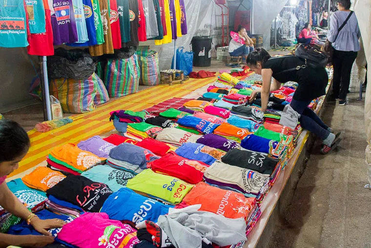 Luang Prabang Night Market - clothes