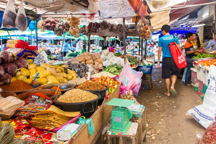 Luang Prabang Phosi Market - produce