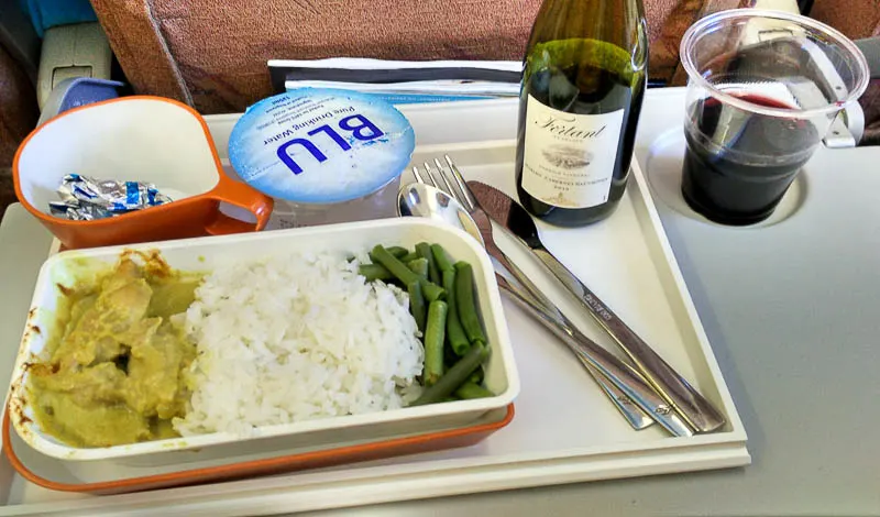 SilkAir Singapore to Luang Prabang Flight Meal