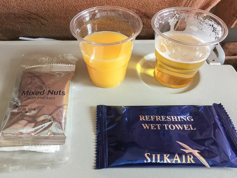 SilkAir Singapore to Luang Prabang Flight Meal