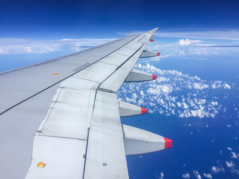 SilkAir Singapore to Luang Prabang Flight - view from window