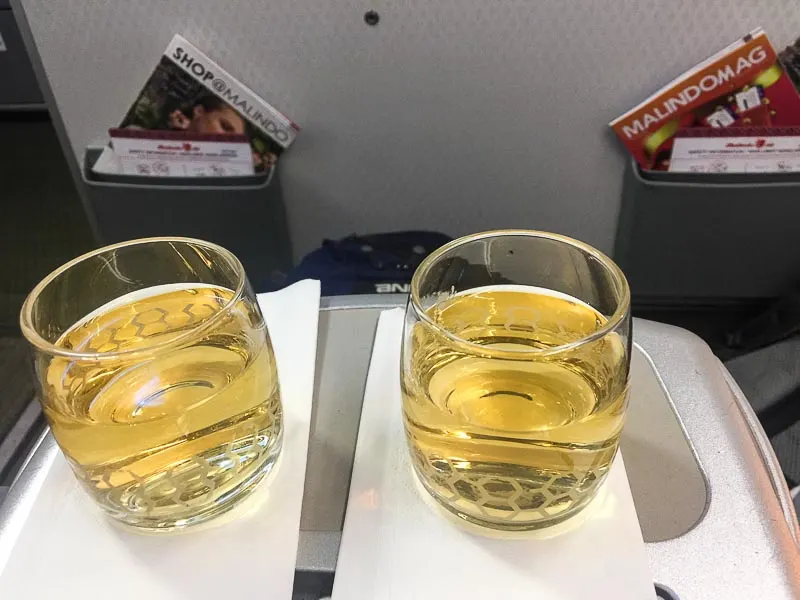 Malindo Air Business Class Welcome Drink