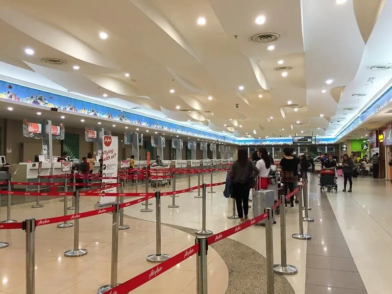 Penang International Airport: check in counter