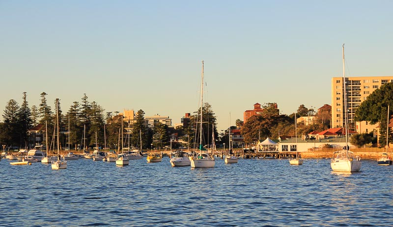 on the ferry to manly beach sydney