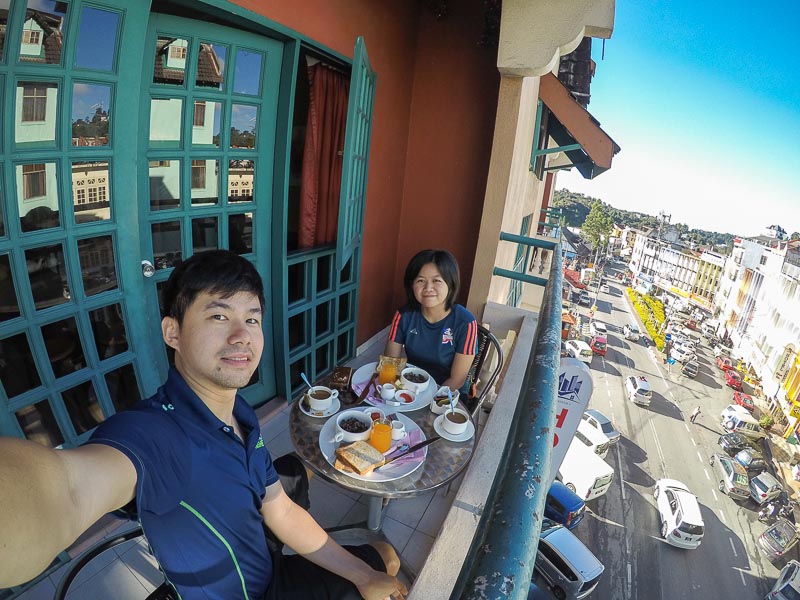 breakfast at hotel check in 2, brinchang, cameron highlands, malaysia